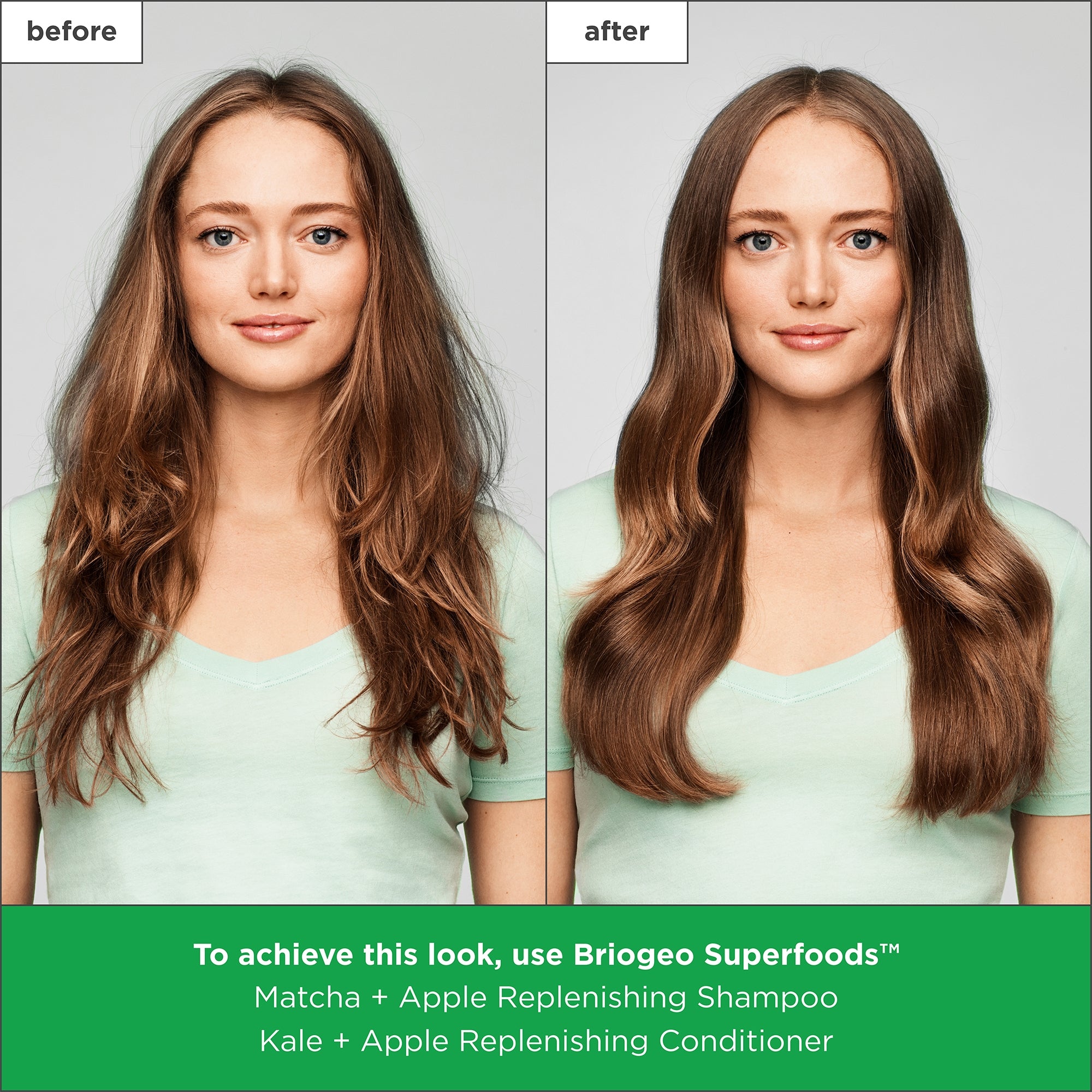 Superfoods Matcha + Apple Replenishing Superfood Shampoo - Briogeo